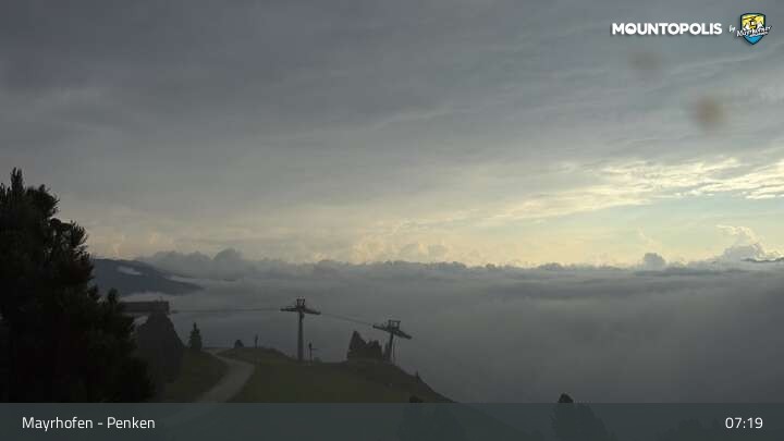 Archived image Webcam Mayrhofen - Penkenbahn