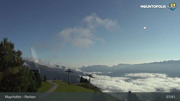 Archiv Foto Webcam Mayrhofen: Penkenbahn
