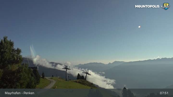 Archiv Foto Webcam Mayrhofen: Penkenbahn