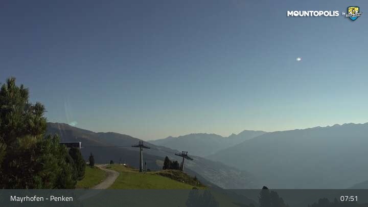 Archiv Foto Webcam Mayrhofen: Penkenbahn