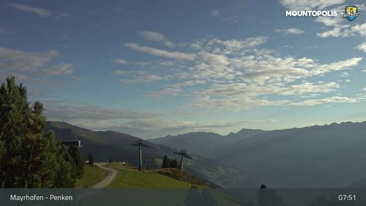 Archived image Webcam Mayrhofen - Penkenbahn