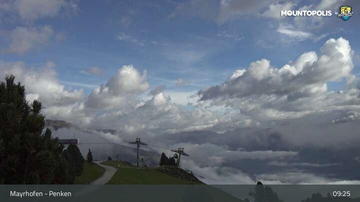 Archiv Foto Webcam Mayrhofen: Penkenbahn