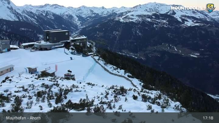 Archiv Foto Webcam Mayrhofen - Bergstation auf dem Ahorn
