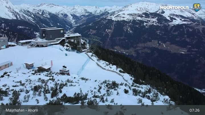 Archiv Foto Webcam Mayrhofen - Bergstation auf dem Ahorn