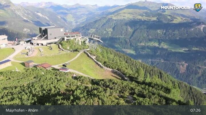 Archiv Foto Webcam Mayrhofen - Bergstation auf dem Ahorn