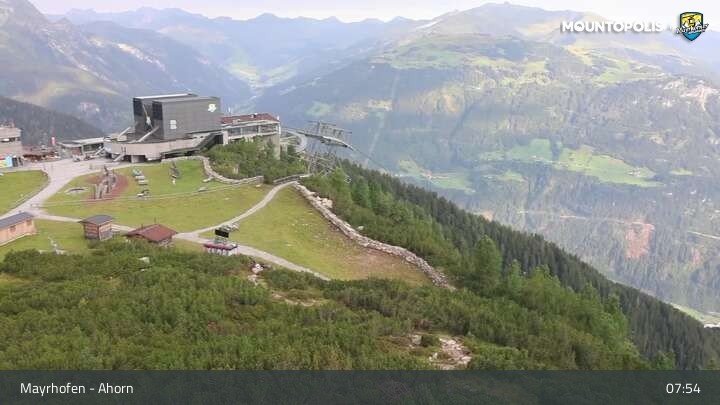 Archiv Foto Webcam Mayrhofen - Bergstation auf dem Ahorn