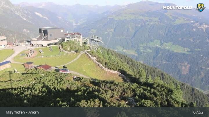 Archiv Foto Webcam Mayrhofen - Bergstation auf dem Ahorn