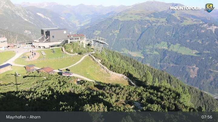 Archiv Foto Webcam Mayrhofen - Bergstation auf dem Ahorn