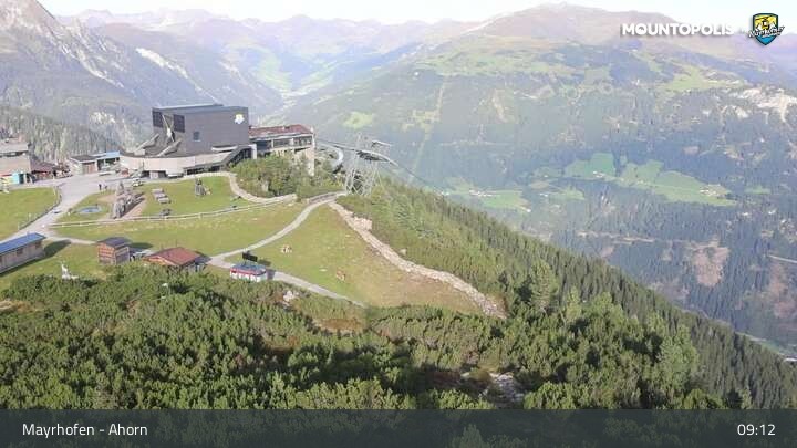 Archiv Foto Webcam Mayrhofen - Bergstation auf dem Ahorn