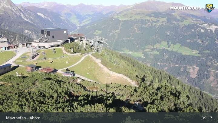 Archiv Foto Webcam Mayrhofen - Bergstation auf dem Ahorn