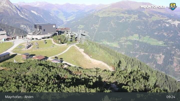 Archiv Foto Webcam Mayrhofen - Bergstation auf dem Ahorn