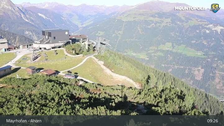 Archiv Foto Webcam Mayrhofen - Bergstation auf dem Ahorn