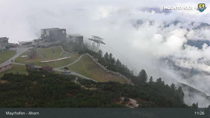 Archiv Foto Webcam Mayrhofen - Bergstation auf dem Ahorn