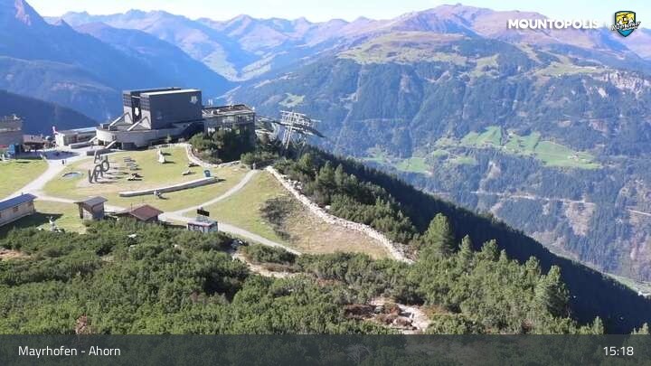 Archiv Foto Webcam Mayrhofen - Bergstation auf dem Ahorn