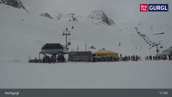 Archiv Foto Webcam Hochgurgl im Ötztal - Schermerbahn