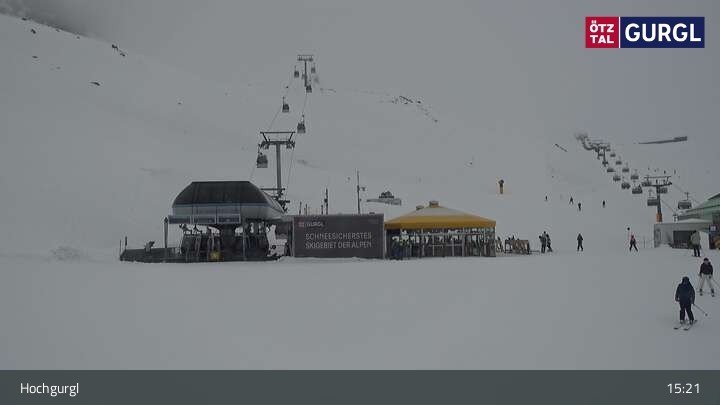 Archiv Foto Webcam Hochgurgl im Ötztal - Schermerbahn