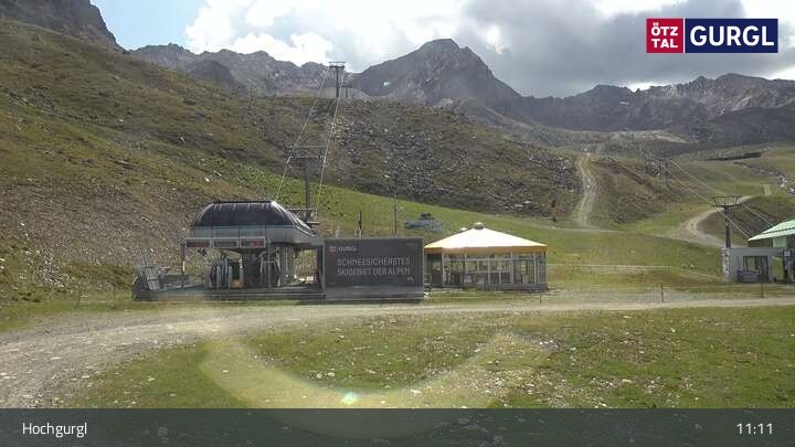 Archiv Foto Webcam Hochgurgl im Ötztal - Schermerbahn