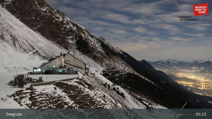 Archiv Foto Webcam Innsbrucker Nordkettenbahnen, Bergstation Seegrube