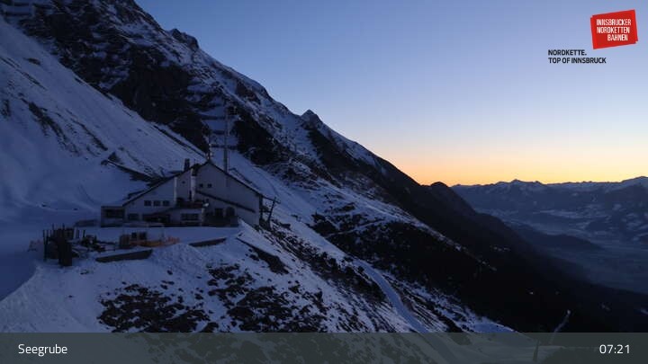Archived image Webcam Innsbruck, Top Station Seegrube