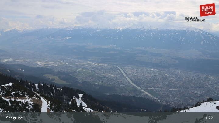 Archiv Foto Webcam Innsbrucker Nordkettenbahnen, Bergstation Seegrube
