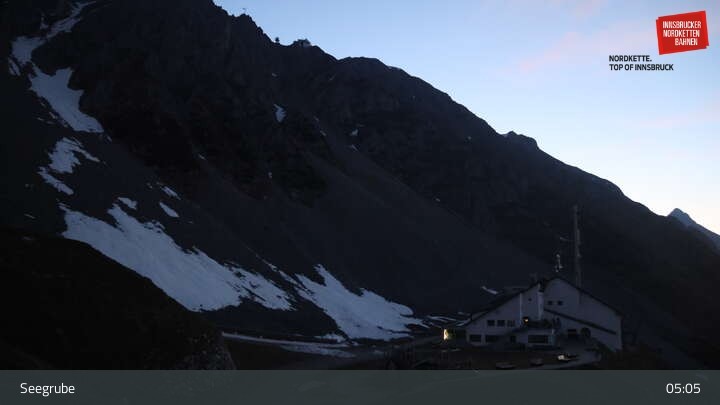 Archiv Foto Webcam Innsbrucker Nordkettenbahnen, Bergstation Seegrube