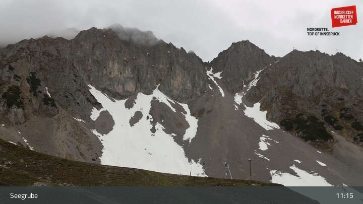 Archiv Foto Webcam Innsbrucker Nordkettenbahnen, Bergstation Seegrube