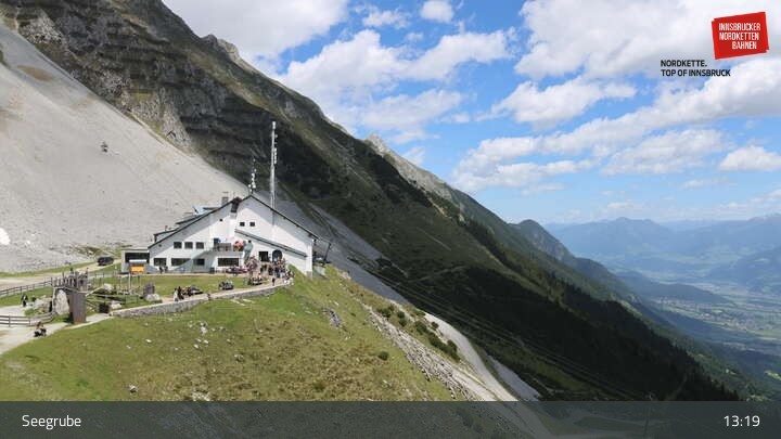 Archiv Foto Webcam Innsbrucker Nordkettenbahnen, Bergstation Seegrube