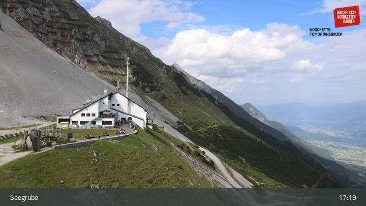 Archiv Foto Webcam Innsbrucker Nordkettenbahnen, Bergstation Seegrube