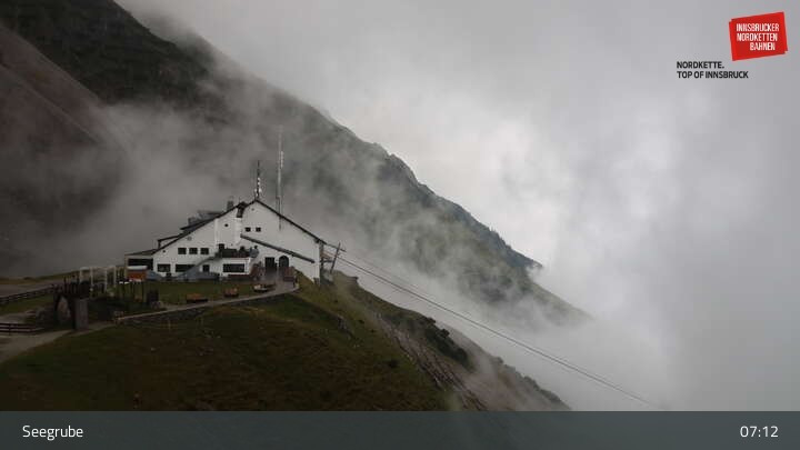 Archiv Foto Webcam Innsbrucker Nordkettenbahnen, Bergstation Seegrube