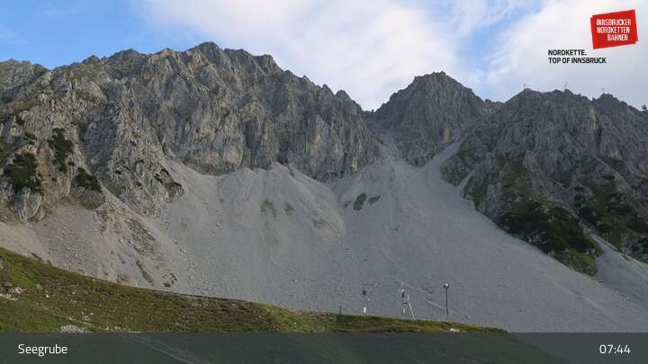 Archiv Foto Webcam Innsbrucker Nordkettenbahnen, Bergstation Seegrube