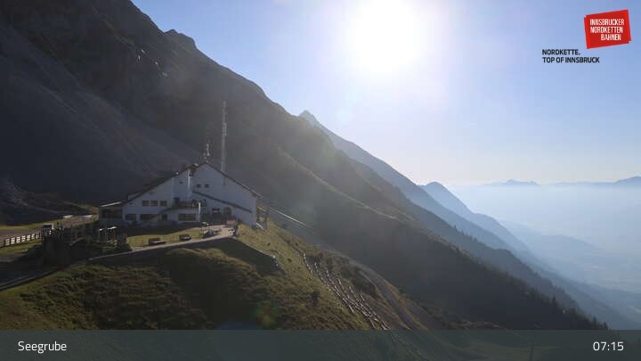 Archiv Foto Webcam Innsbrucker Nordkettenbahnen, Bergstation Seegrube