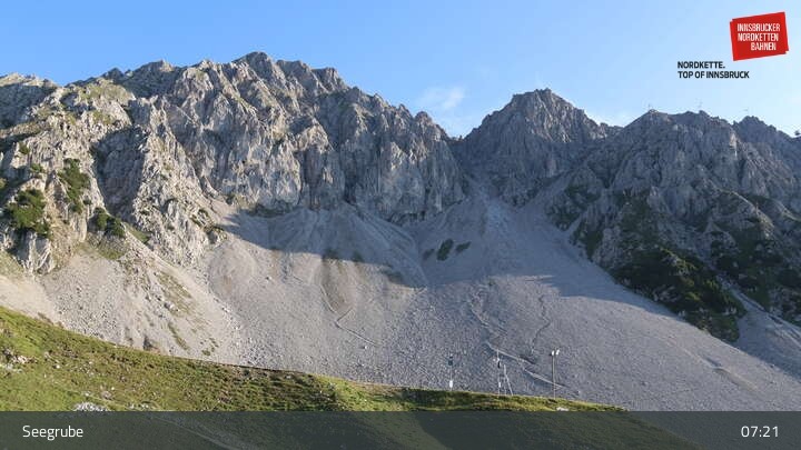 Archived image Webcam Innsbruck, Top Station Seegrube