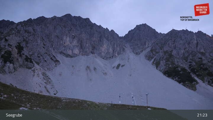 Archiv Foto Webcam Innsbrucker Nordkettenbahnen, Bergstation Seegrube
