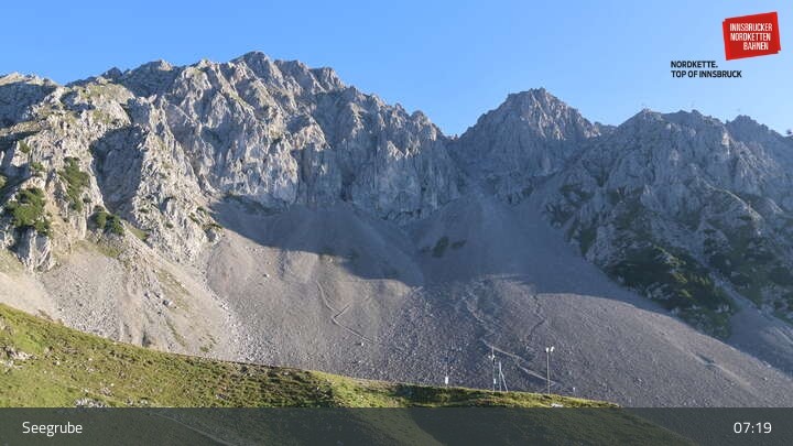 Archiv Foto Webcam Innsbrucker Nordkettenbahnen, Bergstation Seegrube
