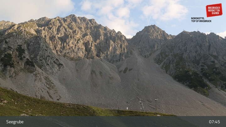 Archiv Foto Webcam Innsbrucker Nordkettenbahnen, Bergstation Seegrube