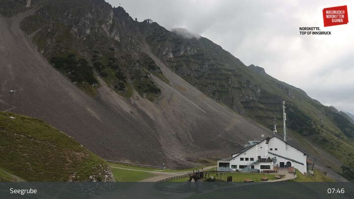 Archiv Foto Webcam Innsbrucker Nordkettenbahnen, Bergstation Seegrube