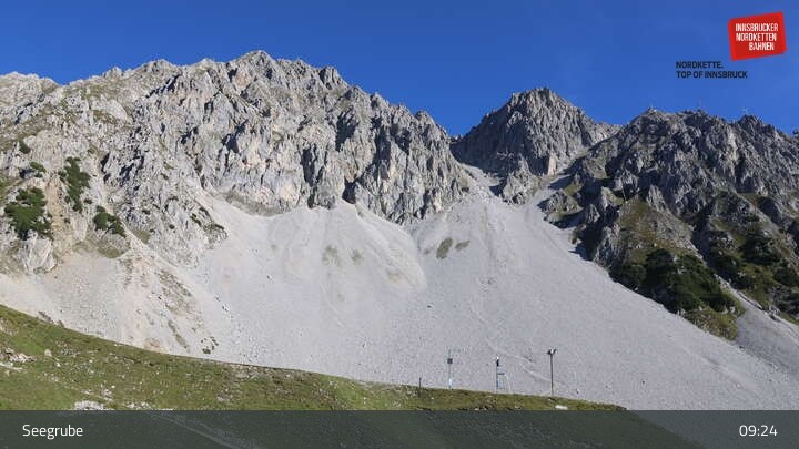 Archiv Foto Webcam Innsbrucker Nordkettenbahnen, Bergstation Seegrube