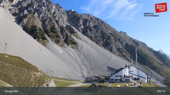 Archiv Foto Webcam Innsbrucker Nordkettenbahnen, Bergstation Seegrube