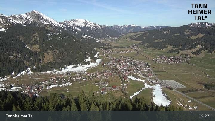 Archiv Foto Webcam Tannheim: Mittelstation Neunerköpfle