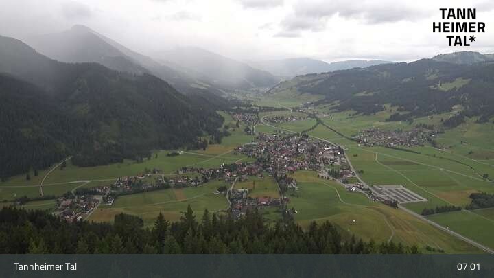 Archiv Foto Webcam Tannheim: Mittelstation Neunerköpfle