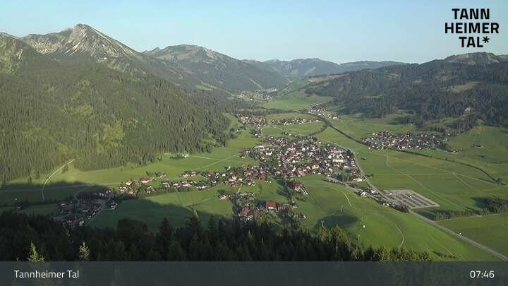 Archiv Foto Webcam Tannheim: Mittelstation Neunerköpfle