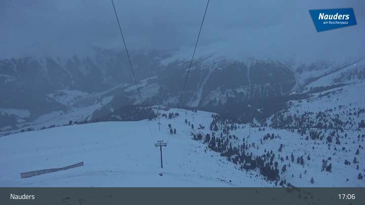 Archived image Webcam Mountain station Zirmbahn (Nauders)
