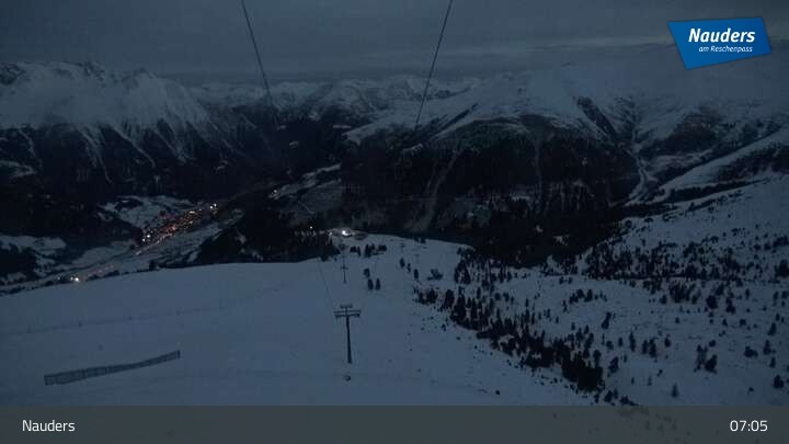 Archiv Foto Webcam Bergstation der Zirmbahn (Nauders)