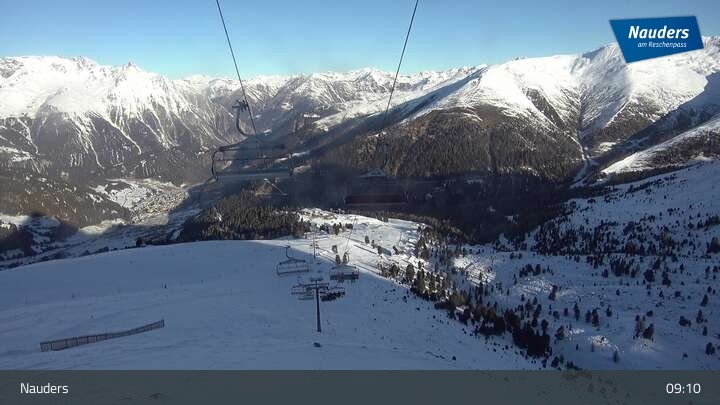 Archiv Foto Webcam Bergstation der Zirmbahn (Nauders)