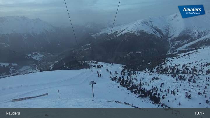 Archiv Foto Webcam Bergstation der Zirmbahn (Nauders)