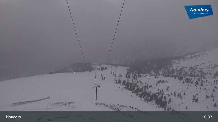 Archiv Foto Webcam Bergstation der Zirmbahn (Nauders)