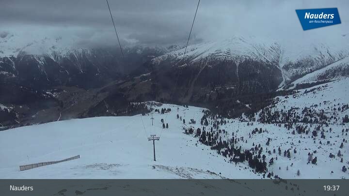 Archiv Foto Webcam Bergstation der Zirmbahn (Nauders)