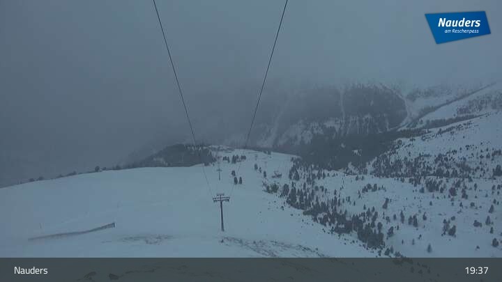Archiv Foto Webcam Bergstation der Zirmbahn (Nauders)
