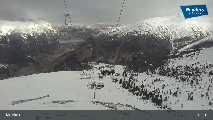 Archiv Foto Webcam Bergstation der Zirmbahn (Nauders)