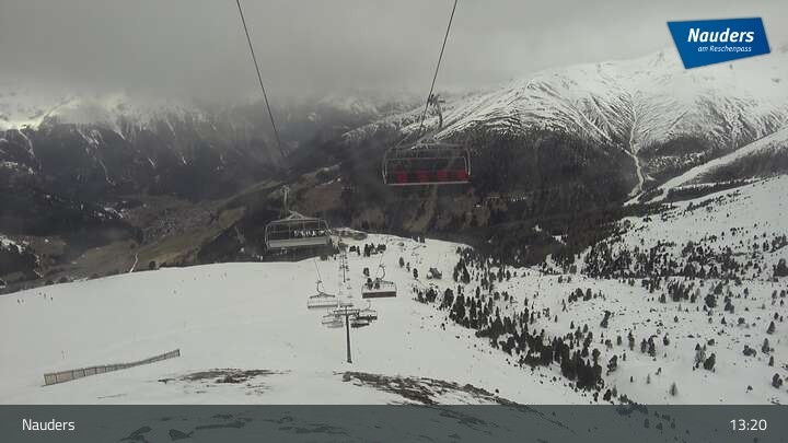 Archiv Foto Webcam Bergstation der Zirmbahn (Nauders)